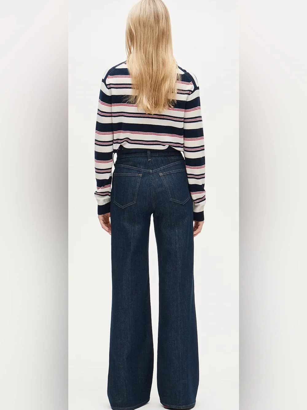 NWT J. Crew semi stretch high rise denim trousers size 28